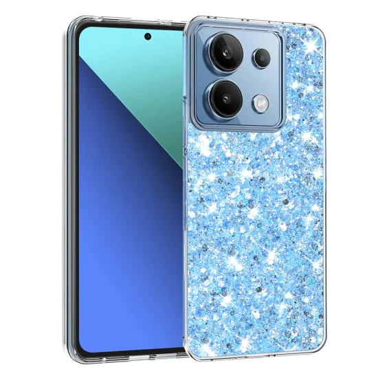 Калъф за Xiaomi Redmi Note 13 4G - Sparkly Glitter - Син