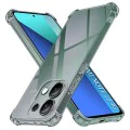 Калъф за Xiaomi Redmi Note 13 4G - Techsuit - Удароустойчив Clear Silicone - Опушено Черен