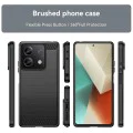 Калъф за Xiaomi Redmi Note 13 5G - Carbon Silicone - Черен
