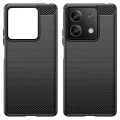 Калъф за Xiaomi Redmi Note 13 5G - Carbon Silicone - Черен
