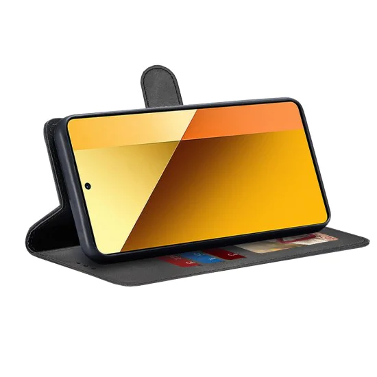 Калъф за Xiaomi Redmi Note 13 5G - Дневник - Черен