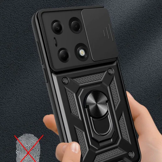 Калъф за Xiaomi Redmi Note 13 Pro 4G / Poco M6 Pro 4G - CamShield Series - Черен