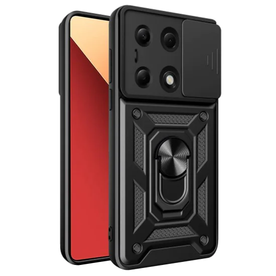 Калъф за Xiaomi Redmi Note 13 Pro 4G / Poco M6 Pro 4G - CamShield Series - Черен