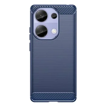 Калъф за Xiaomi Redmi Note 13 Pro 4G / Poco M6 Pro 4G - Carbon Silicone - Син
