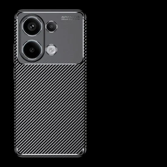 Калъф за Xiaomi Redmi Note 13 Pro 4G / Poco M6 Pro 4G - CarbonFiber - Черен
