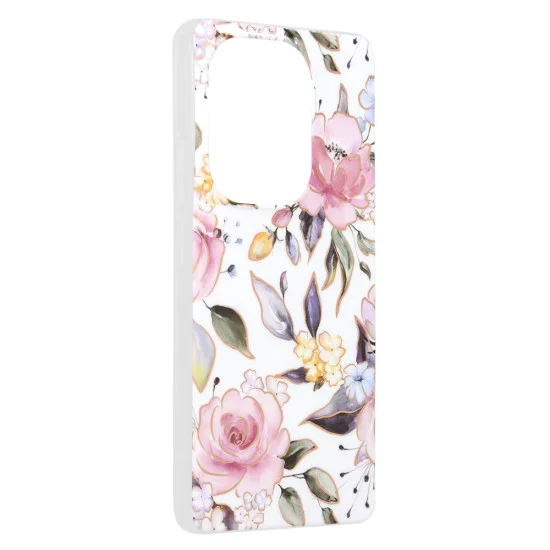 Калъф за Xiaomi Redmi Note 13 Pro 4G / Poco M6 Pro 4G - Marble Series - Chloe White