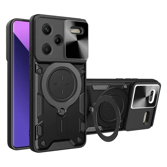 Калъф за Xiaomi Redmi Note 13 Pro+ 5G - CamGuard Pro - Черен