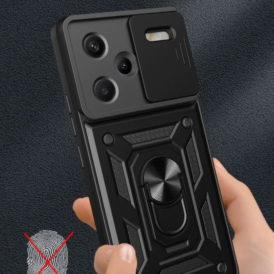 Калъф за Xiaomi Redmi Note 13 Pro+ 5G - CamShield Series - черен