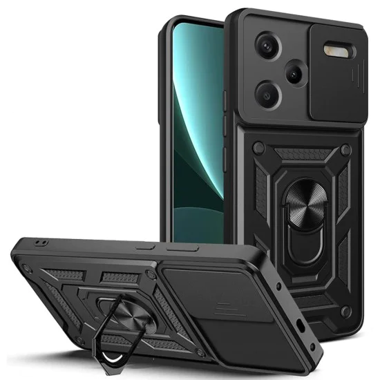 Калъф за Xiaomi Redmi Note 13 Pro+ 5G - CamShield Series - черен