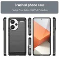 Калъф за Xiaomi Redmi Note 13 Pro+ 5G - Carbon Silicone - Черен