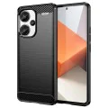 Калъф за Xiaomi Redmi Note 13 Pro+ 5G - Carbon Silicone - Черен