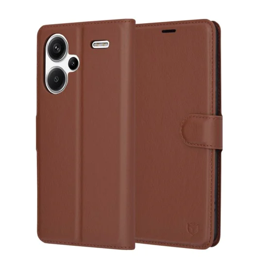 Калъф за Xiaomi Redmi Note 13 Pro+ 5G - Кожено Протектор - Кафяв