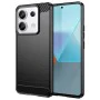 Калъф за Xiaomi Redmi Note 13 Pro 5G / Poco X6 - Carbon Silicone - Черен