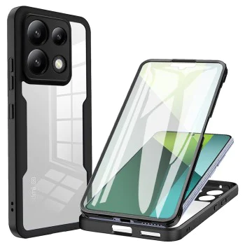 Калъф за Xiaomi Redmi Note 13 Pro 5G / Poco X6 + Cover - ColorVerse 360 ​​Series - Черен