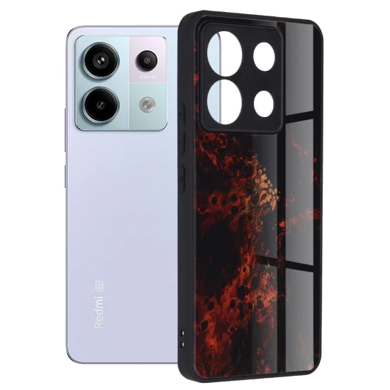 Калъф за Xiaomi Redmi Note 13 Pro 5G / Poco X6 - Glaze Series - Red Nebula