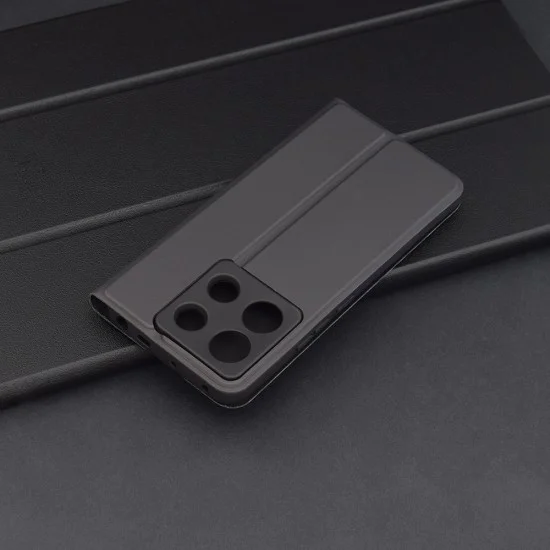 Калъф за Xiaomi Redmi Note 13 Pro 5G / Poco X6 - Magskin Book - Черен