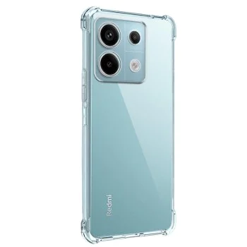 Калъф за Xiaomi Redmi Note 13 Pro 5G / Poco X6 - Удароустойчив Прозрачен Силиконов - Прозрачен