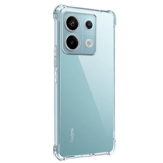 Калъф за Xiaomi Redmi Note 13 Pro 5G / Poco X6 - Удароустойчив Прозрачен Силиконов - Прозрачен