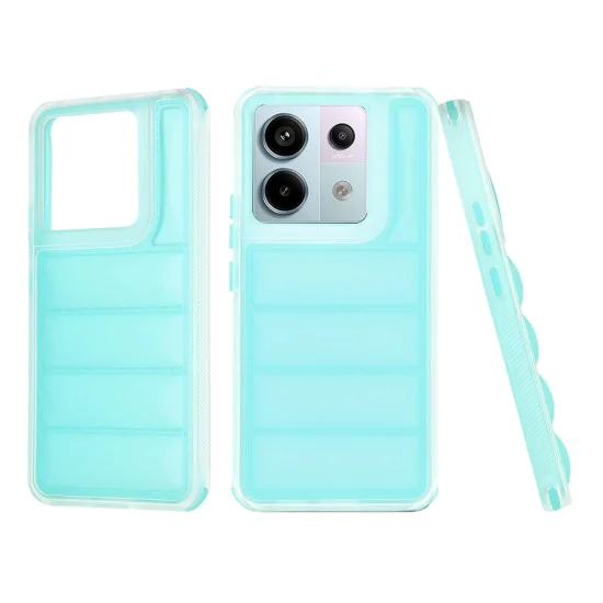 Калъф за Xiaomi Redmi Note 13 Pro 5G / Poco X6 - Wave Shield - Turquoise