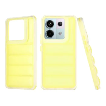Калъф за Xiaomi Redmi Note 13 Pro 5G / Poco X6 - Wave Shield - Жълт