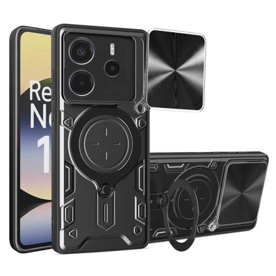 Калъф за Xiaomi Redmi Note 14 4G (164,84 x 78,15 x 8,16mm) - Techsuit - CamGuard Pro - Черен
