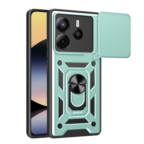 Калъф за Xiaomi Redmi Note 14 4G (164,84 x 78,15 x 8,16mm) - Techsuit - CamShield Series - Green