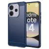 Калъф за Xiaomi Redmi Note 14 4G (164,84 x 78,15 x 8,16mm) - Techsuit - Carbon Silicone - Blue