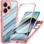 Калъф за Xiaomi Redmi Note 14 4G (164,84 x 78,15 x 8,16mm) - Techsuit - ColorVerse 360 ​​Series + Screen Protector - Pink