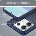Калъф за Xiaomi Redmi Note 14 4G - Carbon Silicone - Черен