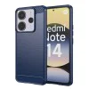Калъф за Xiaomi Redmi Note 14 4G - Carbon Silicone - Син
