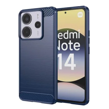 Калъф за Xiaomi Redmi Note 14 4G - Carbon Silicone - Син