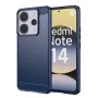 Калъф за Xiaomi Redmi Note 14 4G - Carbon Silicone - Син