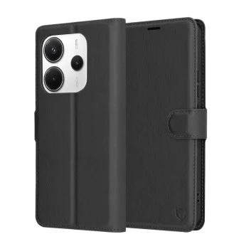 Калъф за Xiaomi Redmi Note 14 4G - Кожено Протектор - Черен