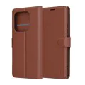 Калъф за Xiaomi Redmi Note 14 4G - Кожено Протектор - Кафяв