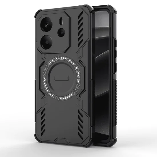 Калъф за Xiaomi Redmi Note 14 4G (Регионален) - ArmorMag Case - Черен