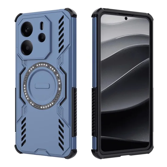 Калъф за Xiaomi Redmi Note 14 4G (Регионален) - ArmorMag Case - Син