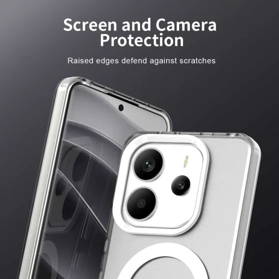 Калъф за Xiaomi Redmi Note 14 4G (Регионален) - CandyCase MagSafe - Бял