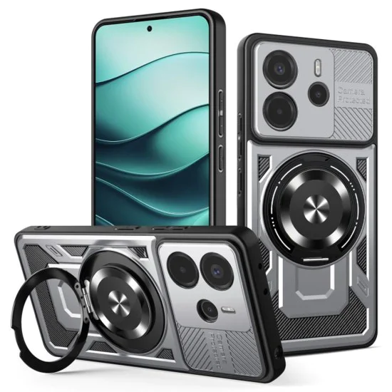 Калъф за Xiaomi Redmi Note 14 4G (Регионален) - RuggedCam - Сив