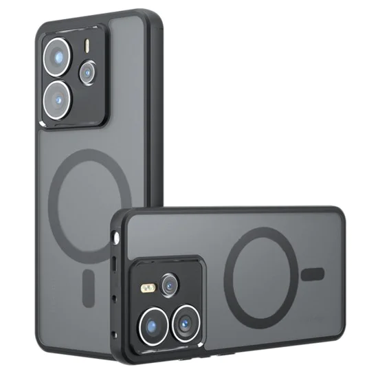 Калъф за Xiaomi Redmi Note 14 4G (стандартен) - Techsuit - PureFrost MagSafe - Frosted Черен