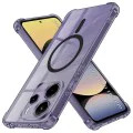 Калъф за Xiaomi Redmi Note 14 4G (стандартен) - Techsuit - Удароустойчив Clear Silicone MagSafe - Опушено Черен