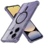 Калъф за Xiaomi Redmi Note 14 4G (стандартен) - Techsuit - Удароустойчив Clear Silicone MagSafe - Опушено Черен