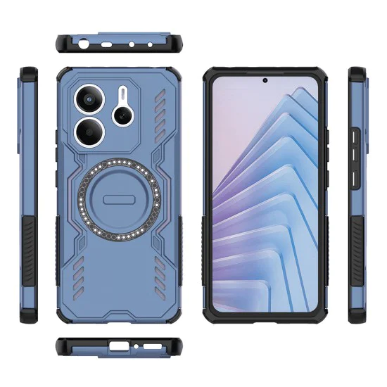 Калъф за Xiaomi Redmi Note 14 5G - ArmorMag Case - Син