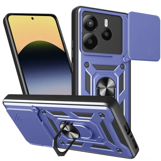 Калъф за Xiaomi Redmi Note 14 5G - CamShield Series - син