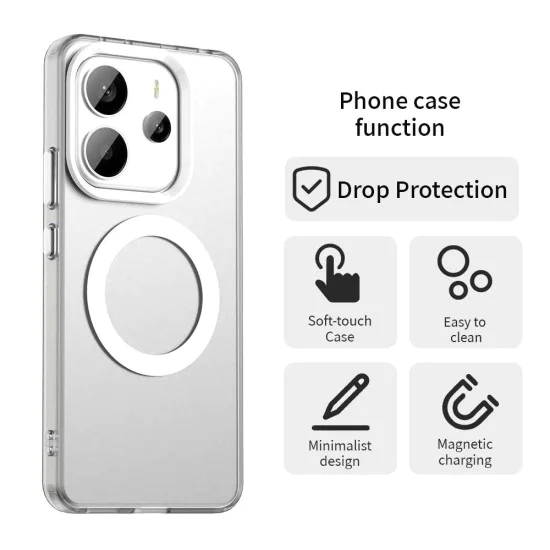 Калъф за Xiaomi Redmi Note 14 5G - CandyCase MagSafe - Бял