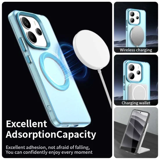 Калъф за Xiaomi Redmi Note 14 5G - CandyCase MagSafe - син