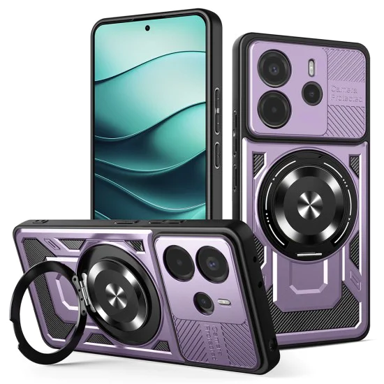 Калъф за Xiaomi Redmi Note 14 5G - RuggedCam - Лилав