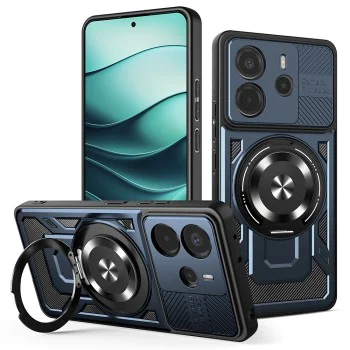Калъф за Xiaomi Redmi Note 14 5G - RuggedCam - Син
