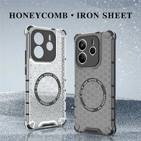 Калъф за Xiaomi Redmi Note 14 5G - Techsuit - Honeycomb Shield MagSafe - Бял
