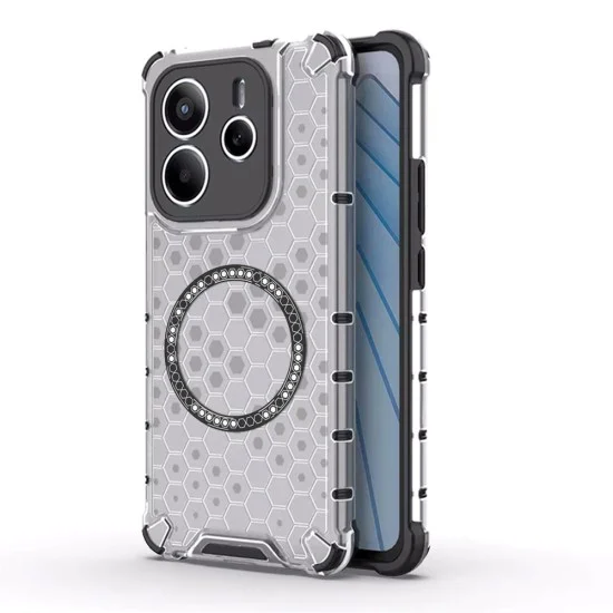Калъф за Xiaomi Redmi Note 14 5G - Techsuit - Honeycomb Shield MagSafe - Бял