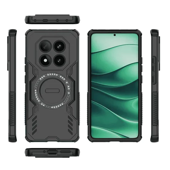Калъф за Xiaomi Redmi Note 14 Pro 4G - ArmorMag Case - Черен
